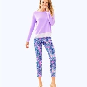 Lilly Pulitzer Purple Cashmere Sweater Size Medium